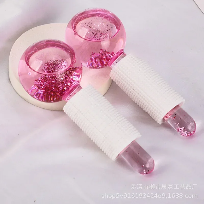 Ice Hockey Beauty Ball Powder Crystal Ice Hockey Ice Therapy Facial Massage Glass Beauty Ball Ice Wave Ball