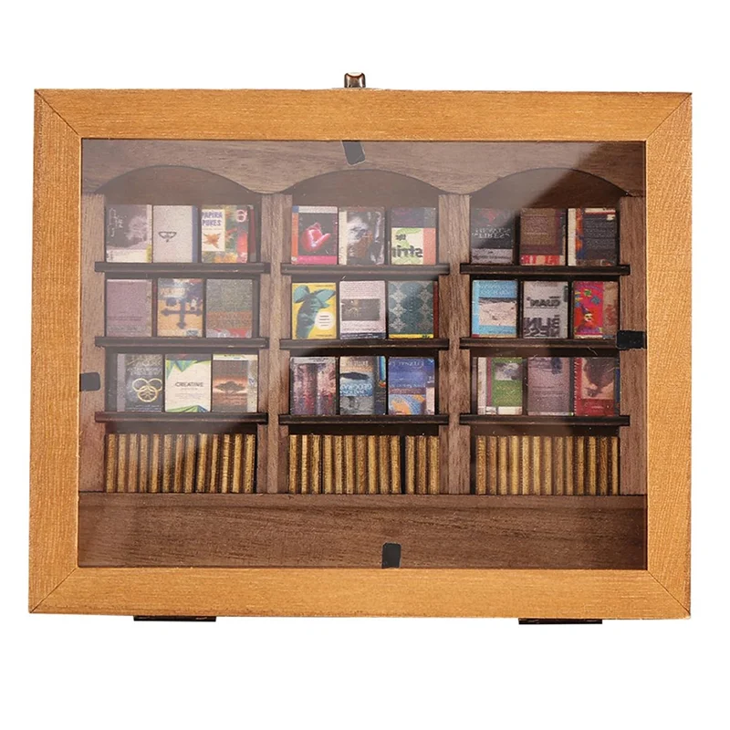 

Мини-книжная полка, книжная полка «Встресите тревогу», миниатюрная книжная полка, небольшая книжная полка ручной работы, миниатюрная книга-AA26