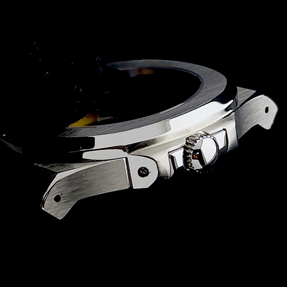 NH35 حافظة ساعة رجالية هيكل من الفولاذ المقاوم للصدأ زجاج الياقوت مناسبة لملحقات ساعة الحركة NH35