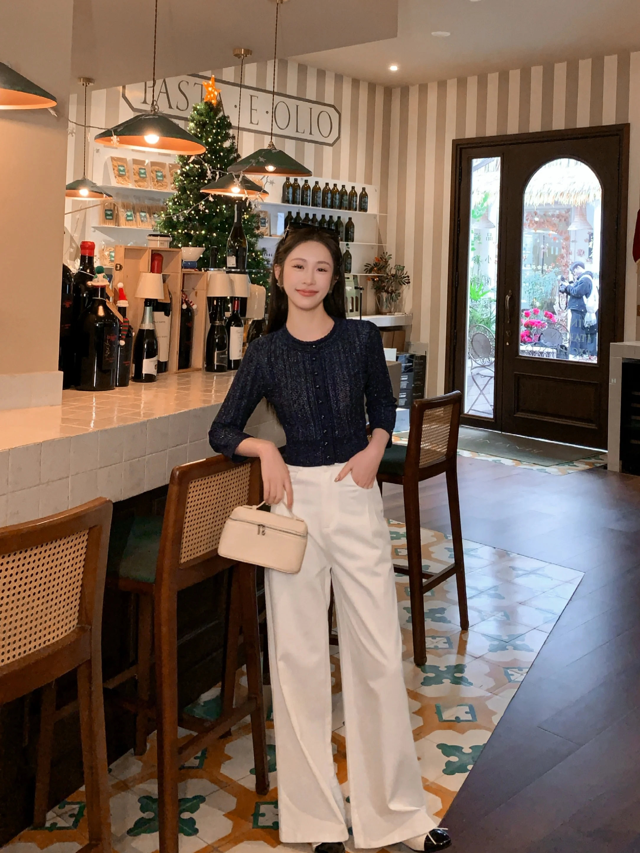 

Джинсы с высокой талией и широкими штанинами, женские зимние джинсовые брюки прямого кроя на флисовой подкладке, повседневные удобные брюки из смесового хлопка