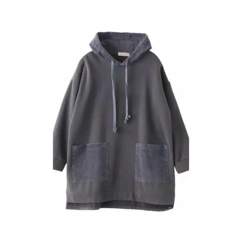 เสื้อแจ็คเก็ตสเวตเชิ้ตกำมะหยี่หนานุ่มสไตล์ลำลองหลวมๆ ระดับไฮเอนด์ ความยาวปานกลาง สำหรับผู้หญิง ฤดูใบไม้ร่วงและฤดูหนาว ปี 2025