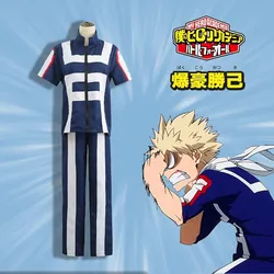 Anime My Hero Costume Academia Men Gym School Uniform For Baku No Hero Bakugou Katsuki /Todoroki Halloween Cosplay Carnival Suit