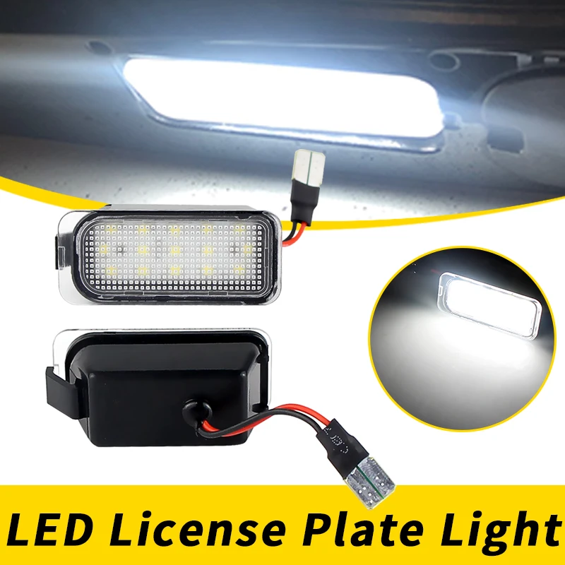 2Pcs Car LED License Plate Light Number Lamp For Ford Mondeo Kuga Fiesta Focus DA3 5D DYB Grand C-Max S-Max Focus Galaxy JAGUAR