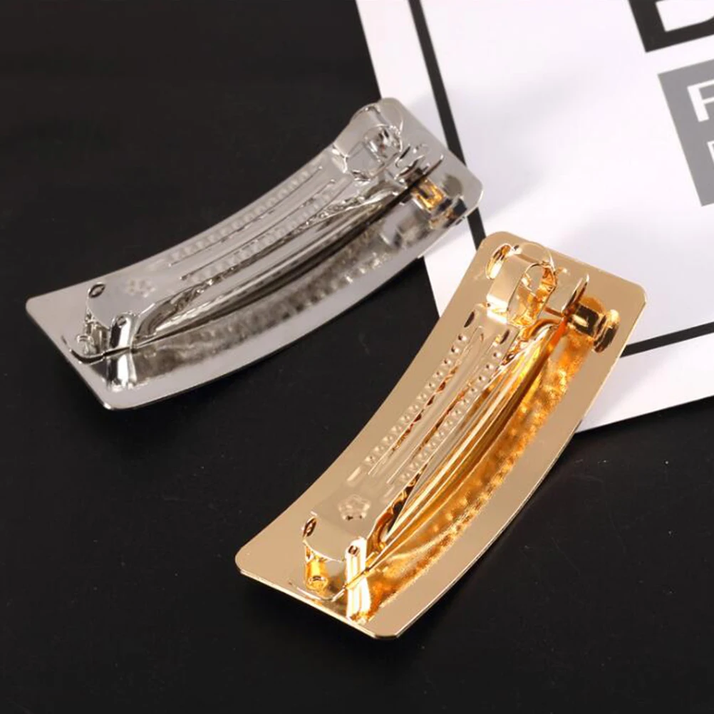 

2 Pcs Hair Clips Spring Curving Hairpin Clamp European Fashion Women Alloy Hairpins