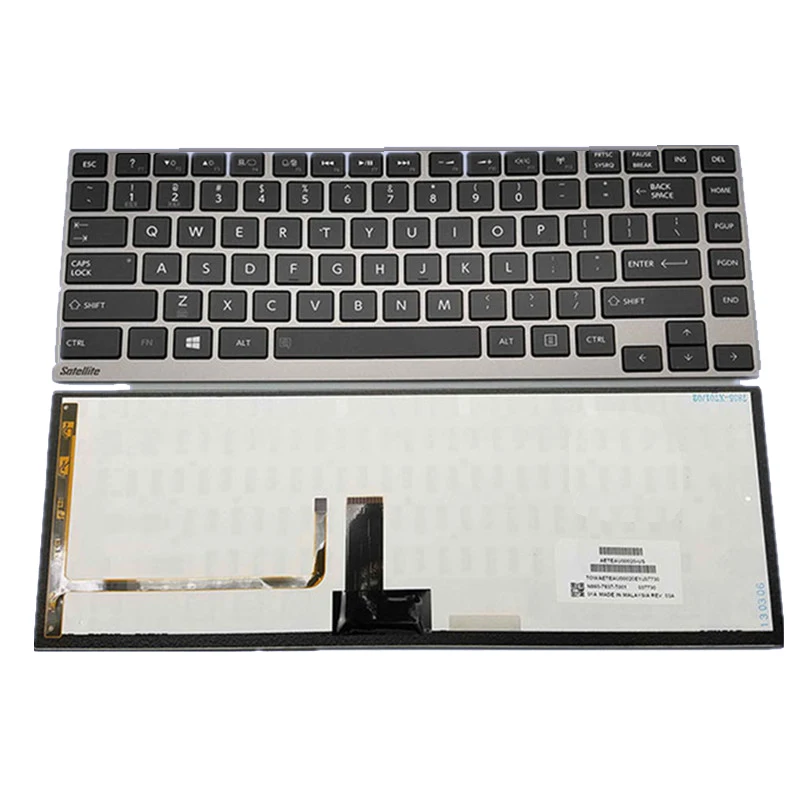 Nowa klawiatura amerykańska z podświetleniem do Toshiba Satellite U800 U830 U840 U900 U920 U940 U945 U945W