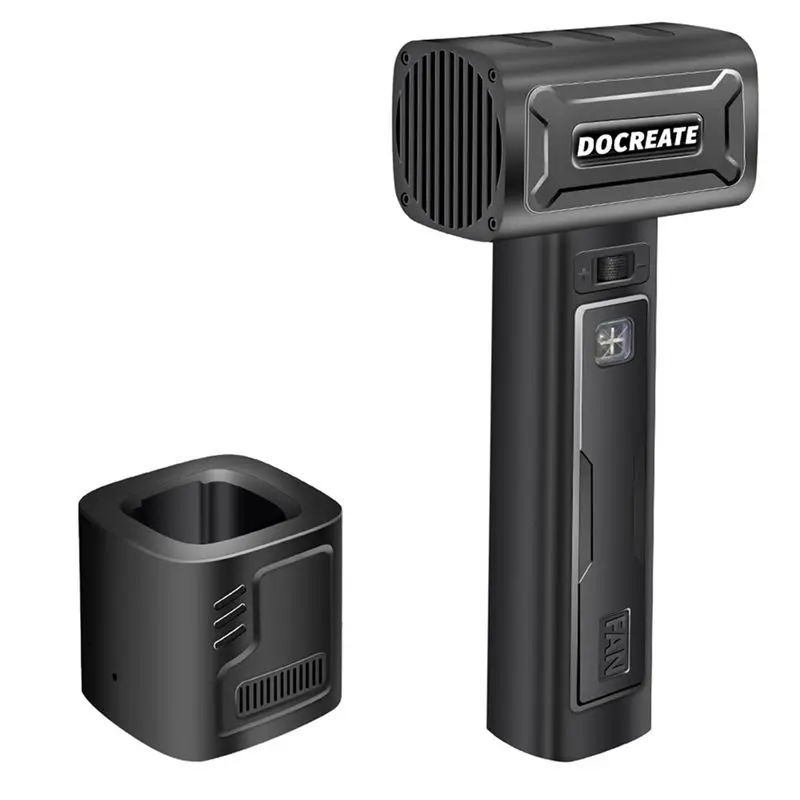 Docreate Fan 8000Mah High-Power Speedy Recharge, Brushless Motor Air Duster 64MM Fast Dust Blower US Plug
