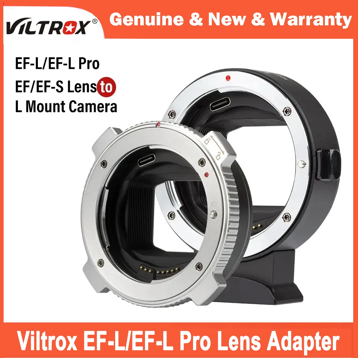 Viltrox EF-L/EF-L Pro Lens Adapter Auto Focus For Canon EF/EF-S Lens to Leica Panasonic Sigma L Mount Camera