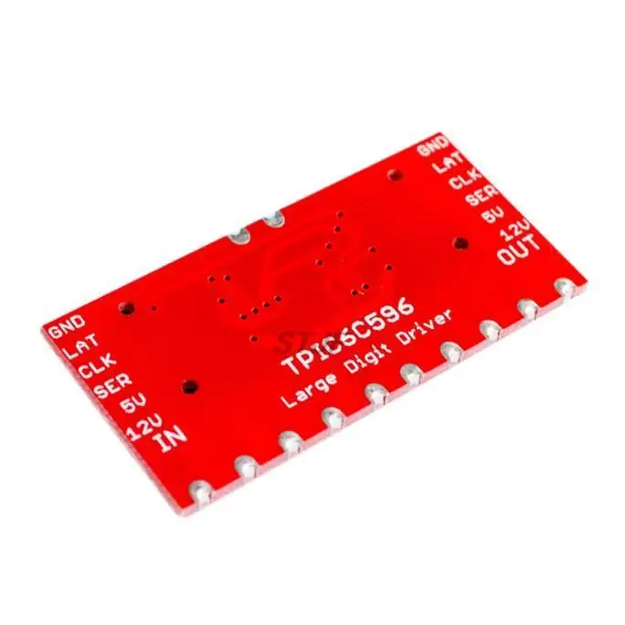 TPIC6C596 Registro de deslocamento de 8 bits Displayes de 7 segmentos LED de 7 segmentos