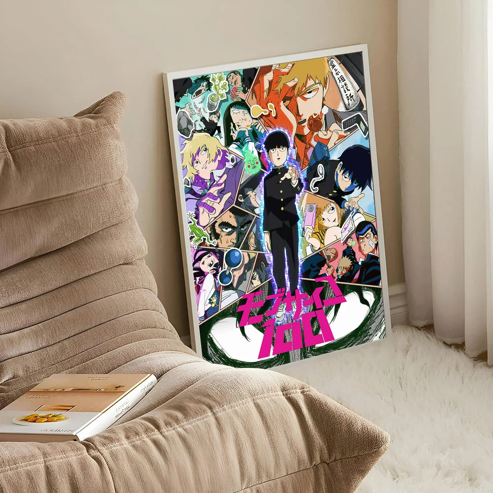 Anime Mob Psycho 100 plakat z nadrukiem wejście do sypialni domu Bar kawiarnia dekoracja artystyczny obraz