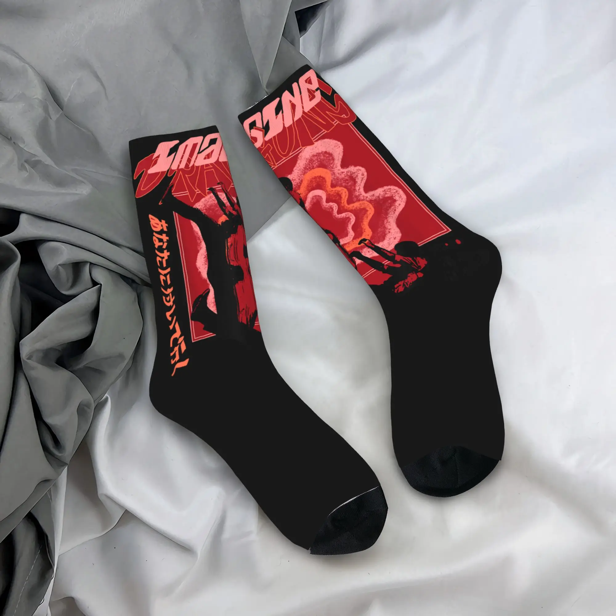 

Imagine Dragons Loom Stockings Graphic Funny Socks Winter Anti Skid Socks Couple Running High Quality Socks
