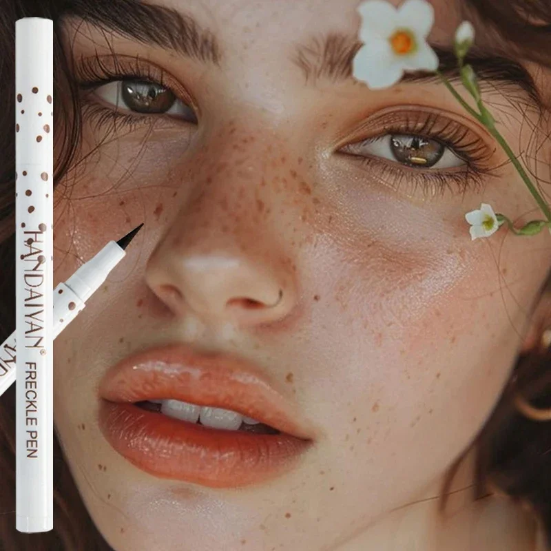 1/4pcs Freckles Pen Brown Lasting Waterproof Dot Spot Pen Natural Lifelike Fake Freckles Pen Simulation Fake Spot Makeup Tool