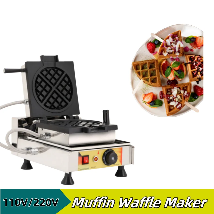 

Electric Waffle Maker Household Stainless Steel Commercial Pancake Popular Machine High Quality Cake Making Snack Machine
