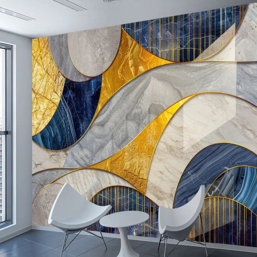 

Современные самоклеящиеся обои 21+ для гостиной, декоративные панели для стен, коричневый мрамор, геометрический дизайн, настенное панно