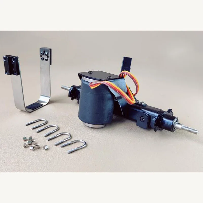 Metal Airbag Suspension Rear Axle Without Power Bridge for Tamiya 1/14 RC Truck for SCANIA 770S for Volvo for ACTROS Car