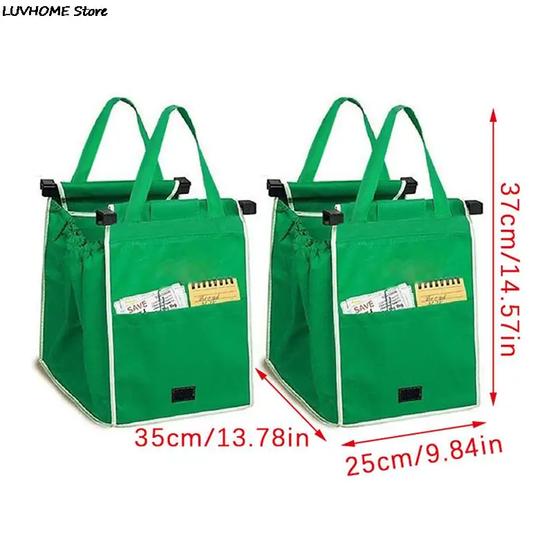 Supermarket Shopping Bag Eco Friendly Trolley Tote Thicken Cart Bags Large Capacity Handbags Foldable Reusable Women Cart Bag