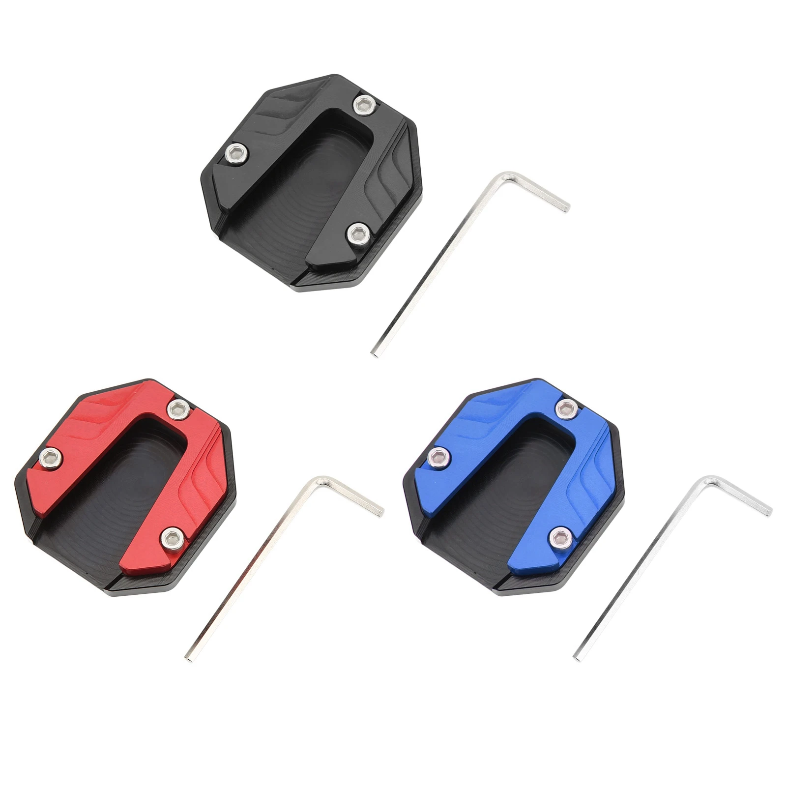 Motorcycle Foot Side Stand Support Plate Motorcycle Side Stand Plate Pad High Strength Kickstand Pad Plate Support Accessory