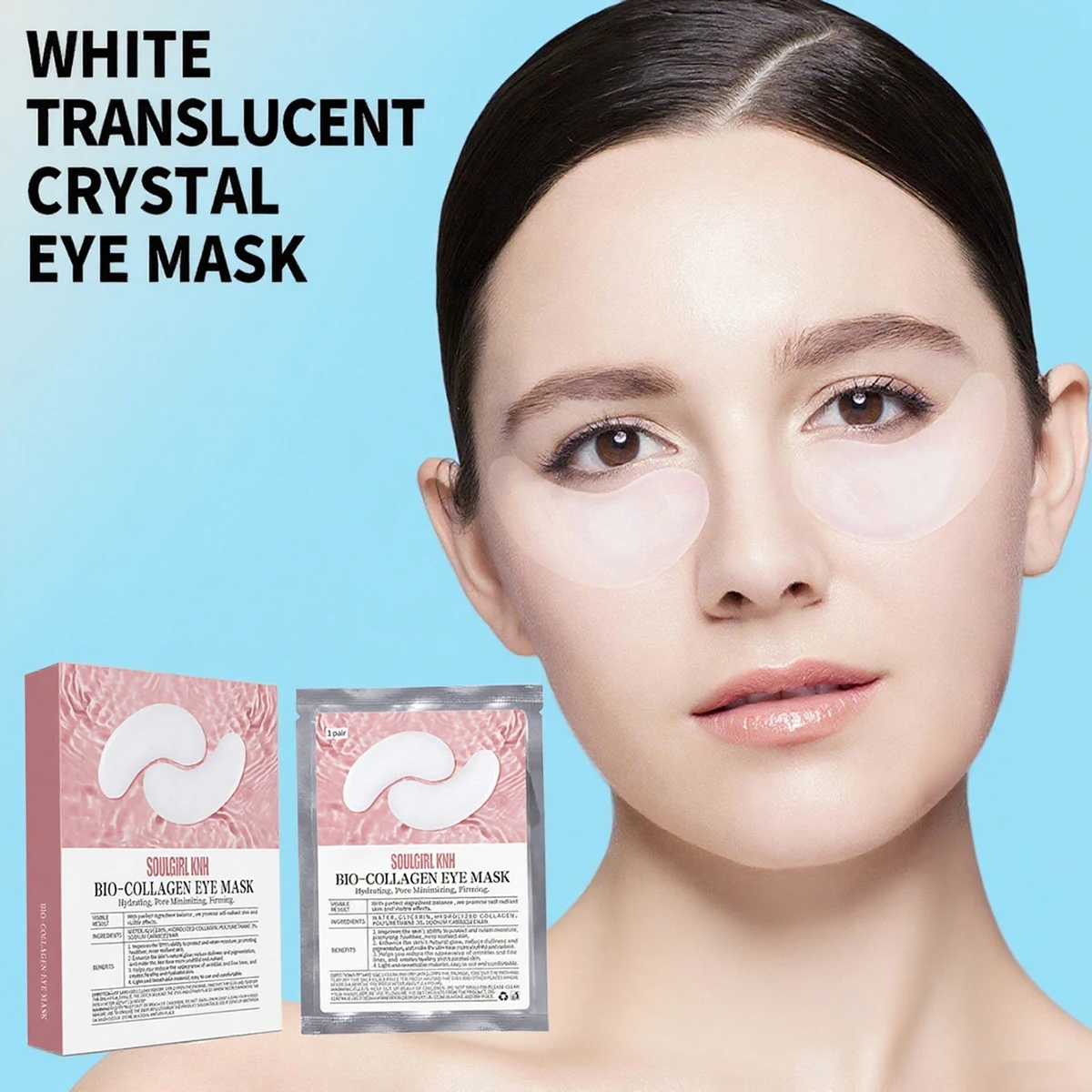 

16Pcs/Box Absorbable Bio-Collagen Eye Mask Anti-aging Fade Fine Lines Firming Lifting Brightening Moisturizing Eye Skin Care