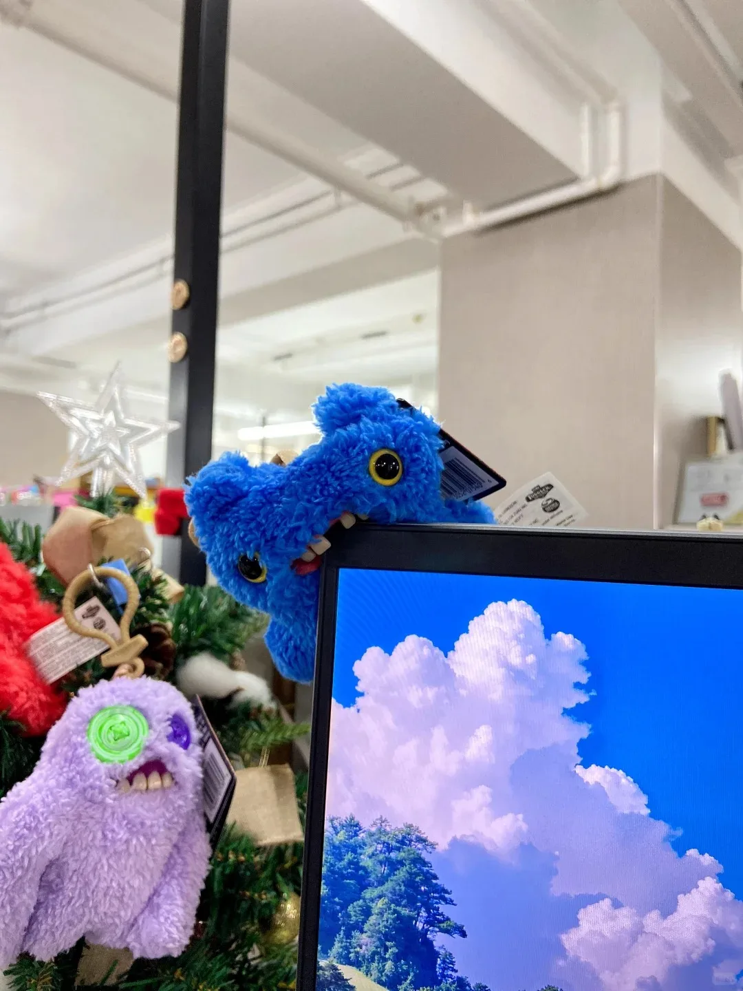 Fuggler Monster Fugg Plush Keyrings Funny Ugly Monster Grin Grin Wide Eyed Weirdo Squidge Sasquoosh Toys Backpacke Pendant