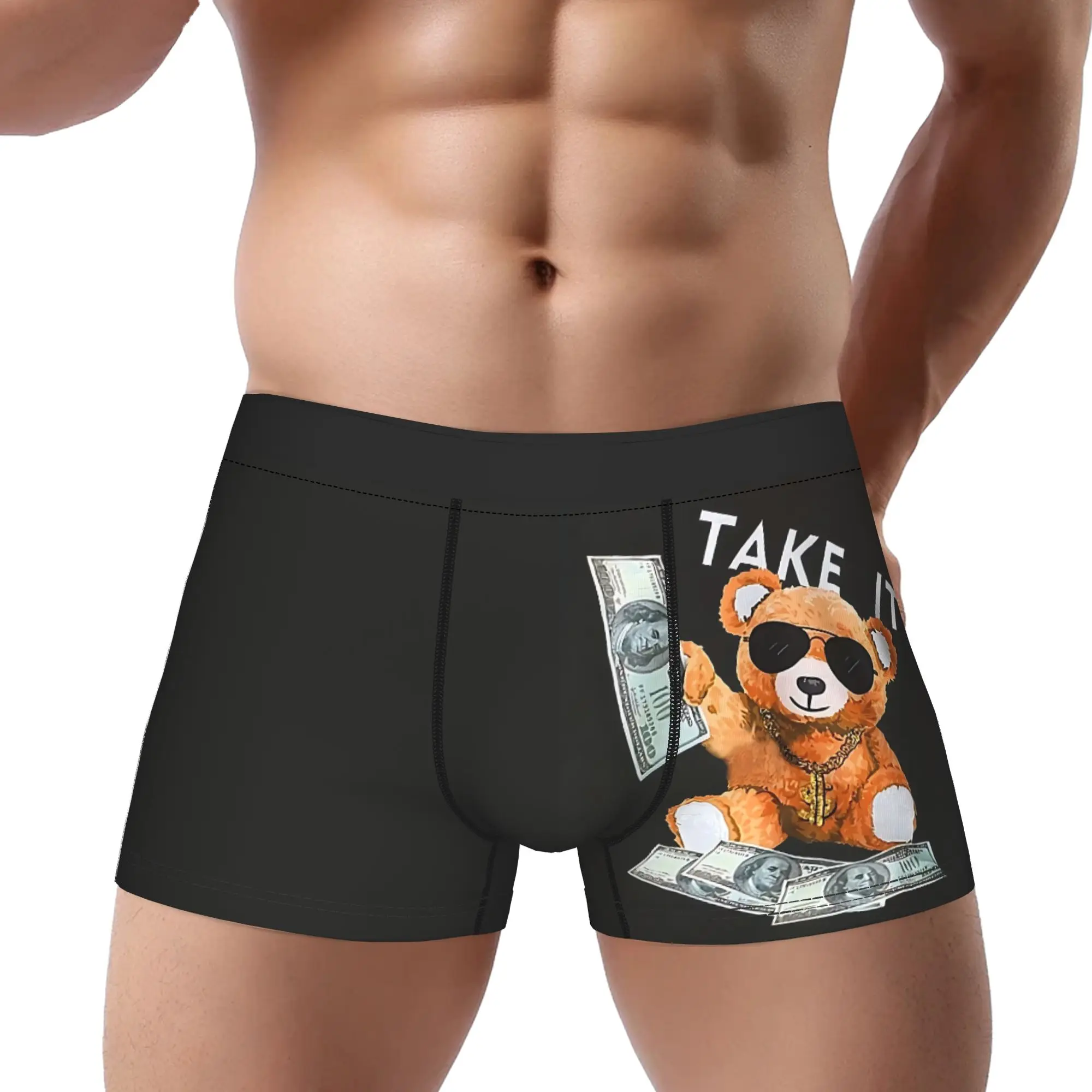

Cool Bear Graphic boxers adults 18 plus Underpants Breathbale Panties Men's Underwear Print Shorts Boxer Briefs
