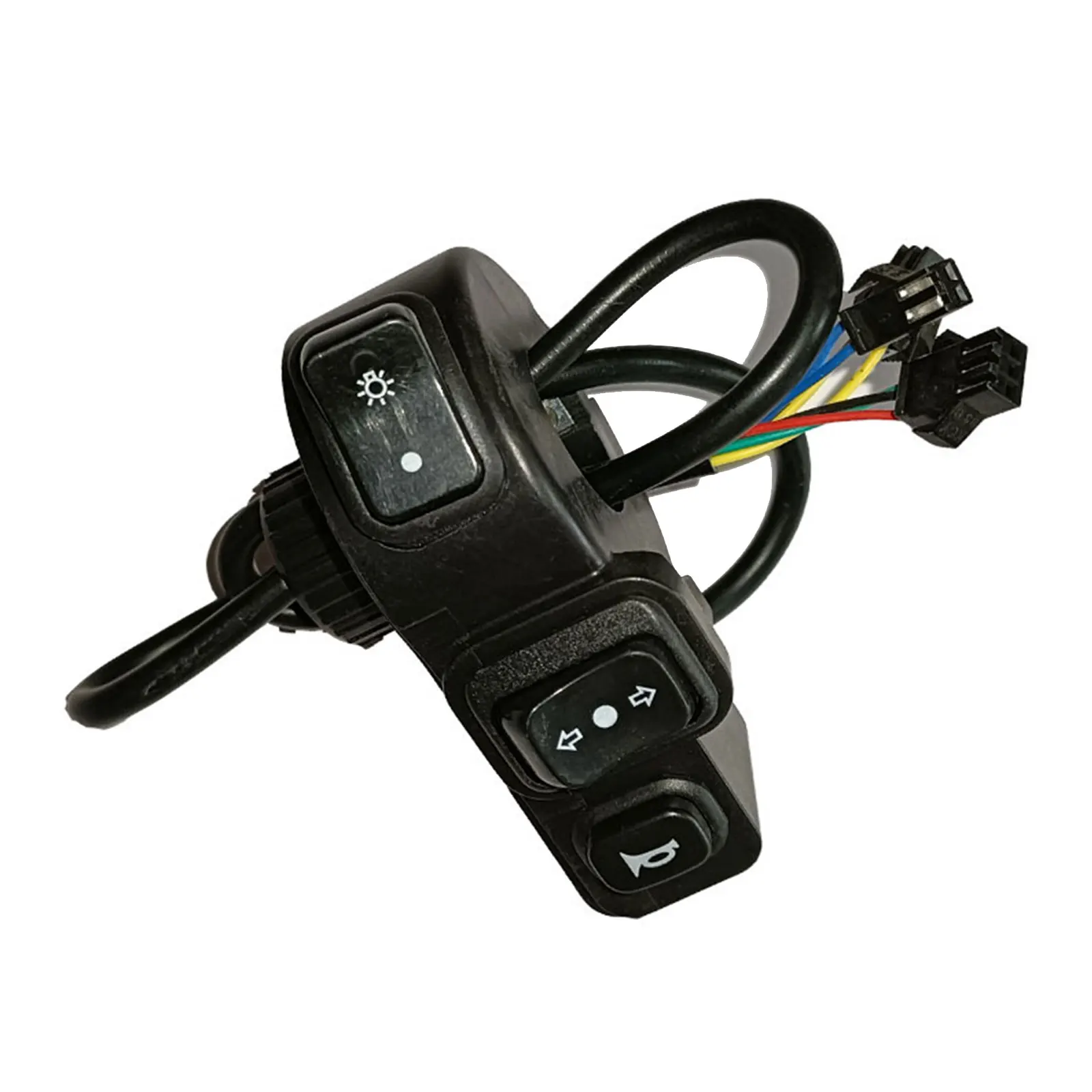 3 In 1 Motorcycle Switch Electric Bike Scooter ATV Quad Light Turn Signal Horn ON/OFF Button For 22mm Dia Handlebars Motorbike