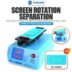 SUNSHINE S-918L Pro separador de pantalla giratorio de 8,5 pulgadas, soporte de separación de pantalla LCD, temperatura ajustada de 50 a 130 °C