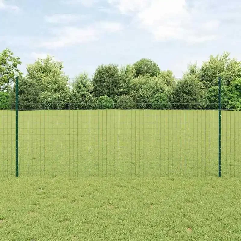 Clôture en fil soudé 10 x 1,2 m (l x h) en acier recouvert de PVC, treillis en bois naturel, support pour plantes de jardin, barrière d'intimité