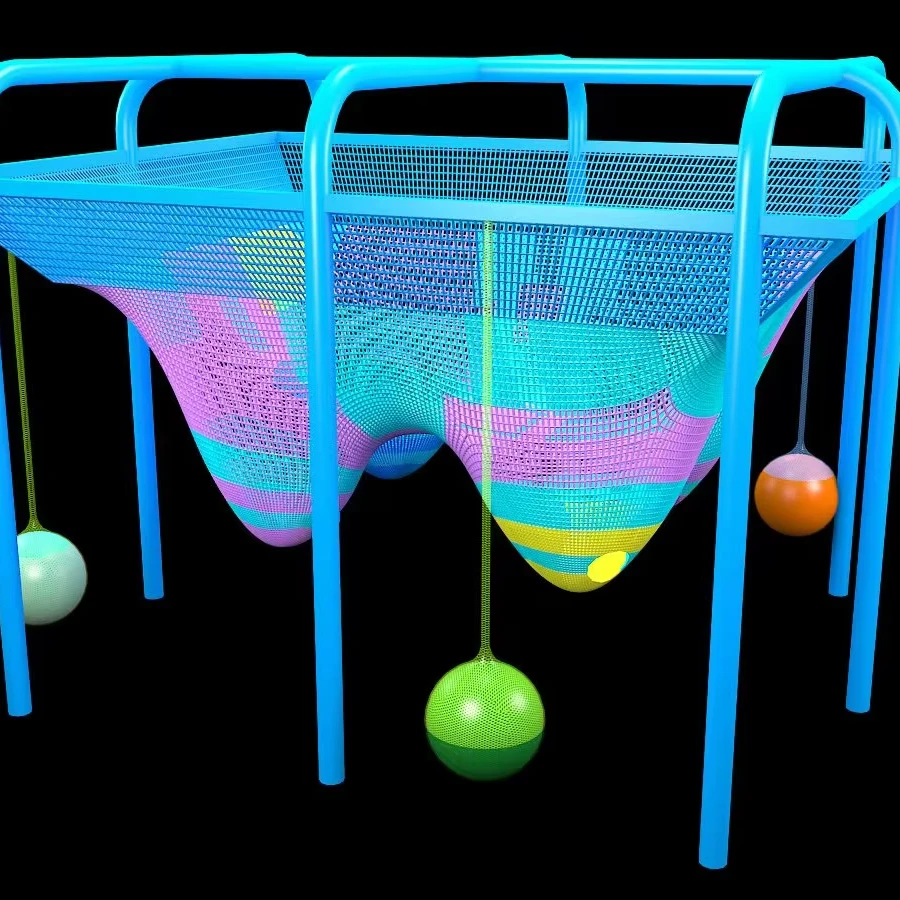 

Colorful Cartoon Patterns Net Gaze Game Special Structure Weaving Jump Equipment for Adults Bungee Jumping