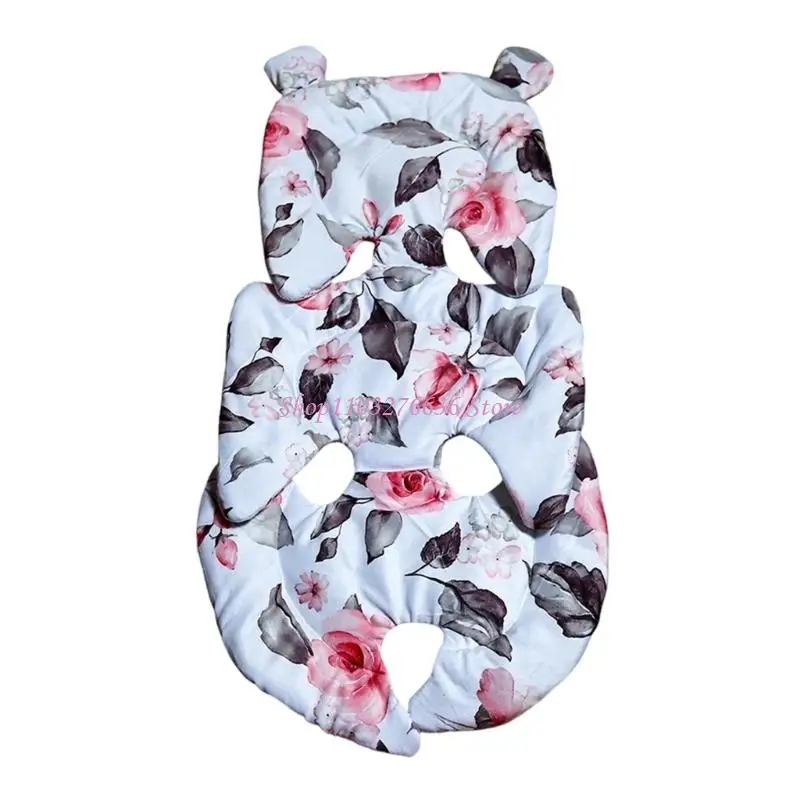 R6FD Universal Baby Car Cushion Thick Padded Support Pad Head Neck Back Mat for Infant Strollers Accessories