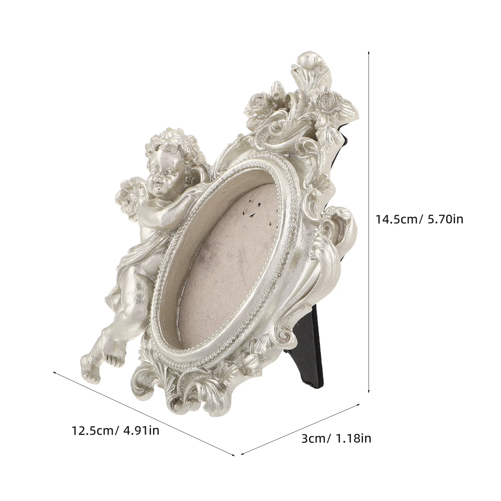 Victorian Style Angel Resin Ornament Cute Design for Photography European Photo Ornament Christmas