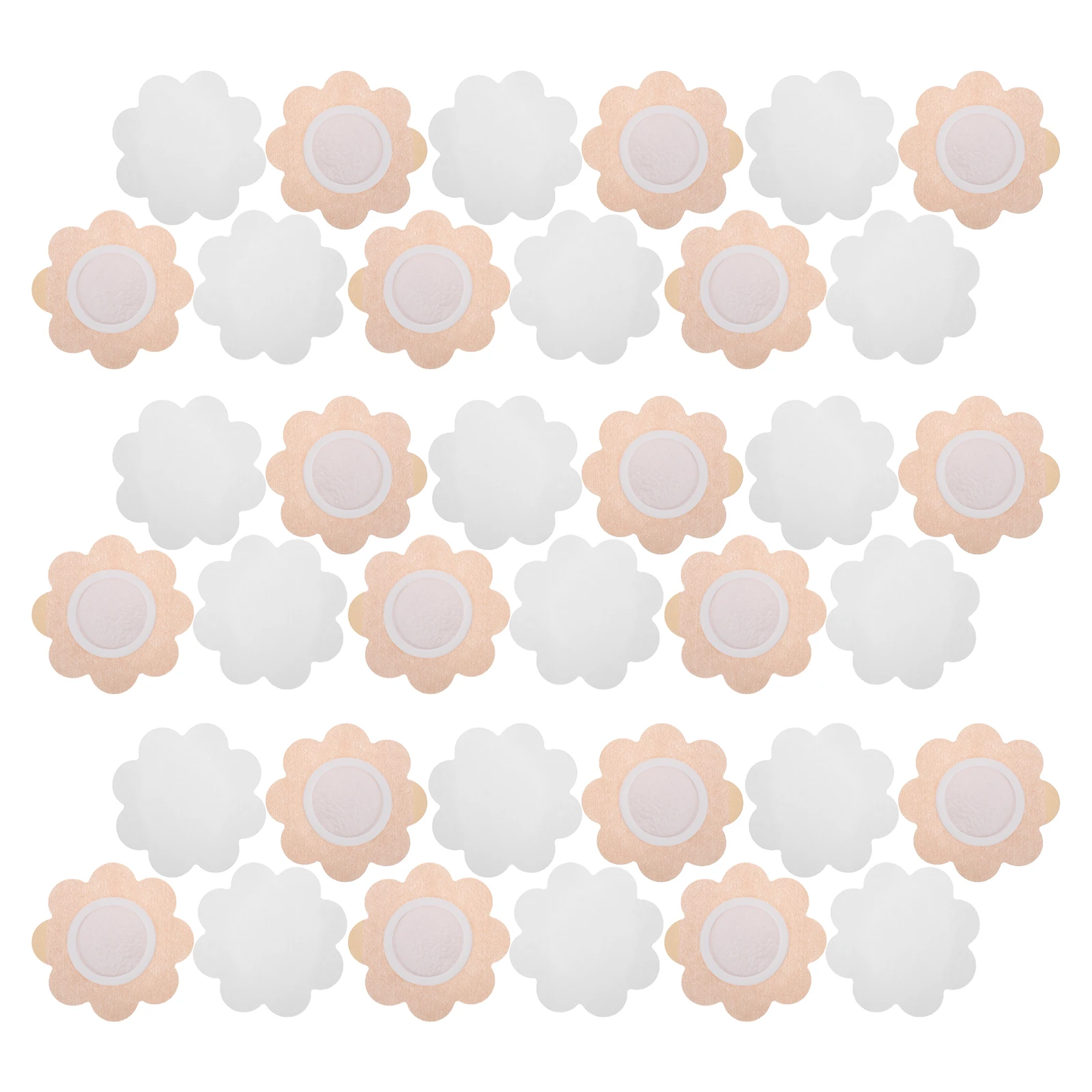 

50pcs Acupoint Stickers Castor Oil Patches Plum Cover Breathable Adhesive Material Precise Application