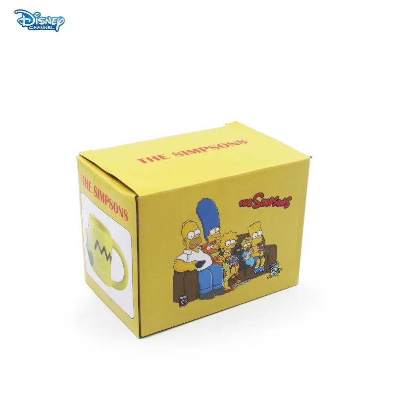 Disney cartoon Simpsons 3D mug ceramic three-dimensional cartoon cup creative household ceramic cup quirky friends office Gift