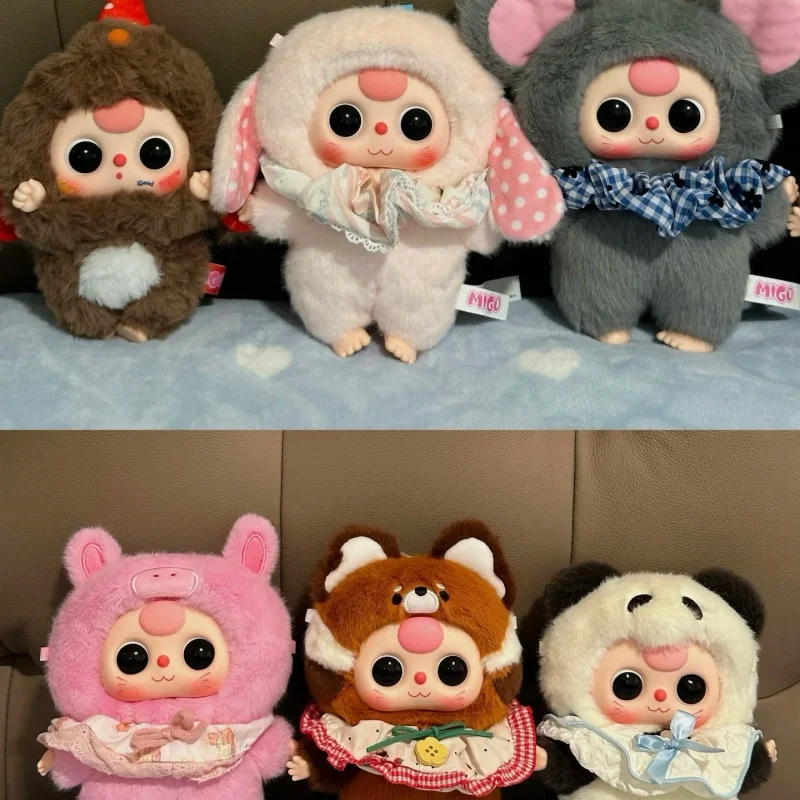 オリジナル在庫ベビー 3 子猫ワードローブシリーズぬいぐるみブラインドボックスかわいいトレンディなおもちゃサプライズボックス机の装飾誕生日ギフト