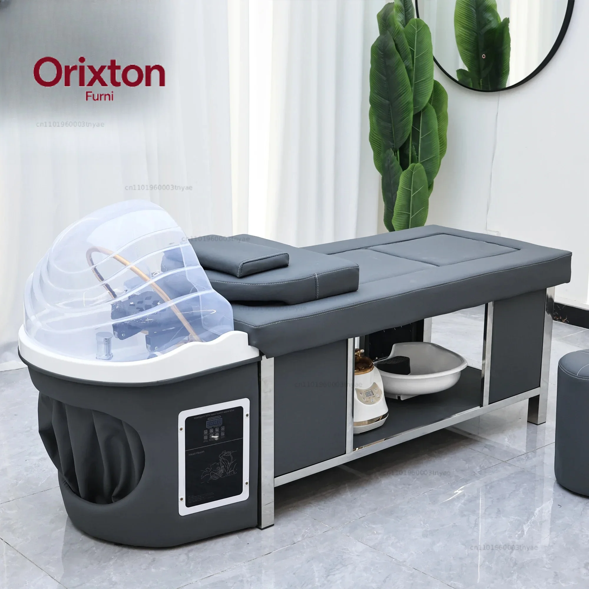 Thai Shampoo Spa Bed with Water-Cycle Basin and Fumigation Machine - Moxibustion Beds – Furniture for Salon Shop