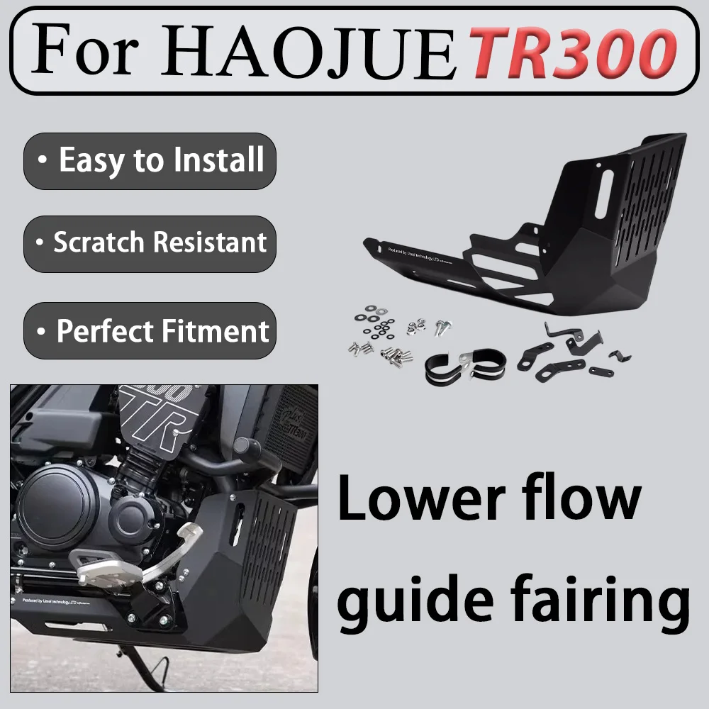 For Haojue TR300 3D Full-enclosing Lower Flow Guide Panel Undercarriage Beautification Mud & Water Block Design