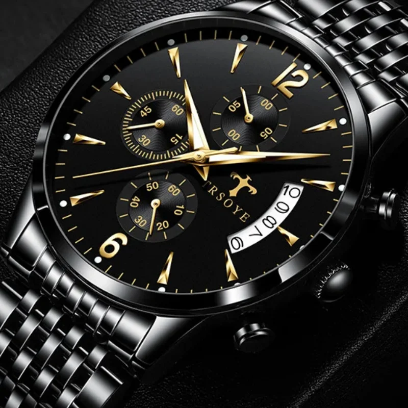 Fully Automatic Mechanical Waterproof 100 Meter Chronograph Calendar Luminous Men's Watch Fashion Trend