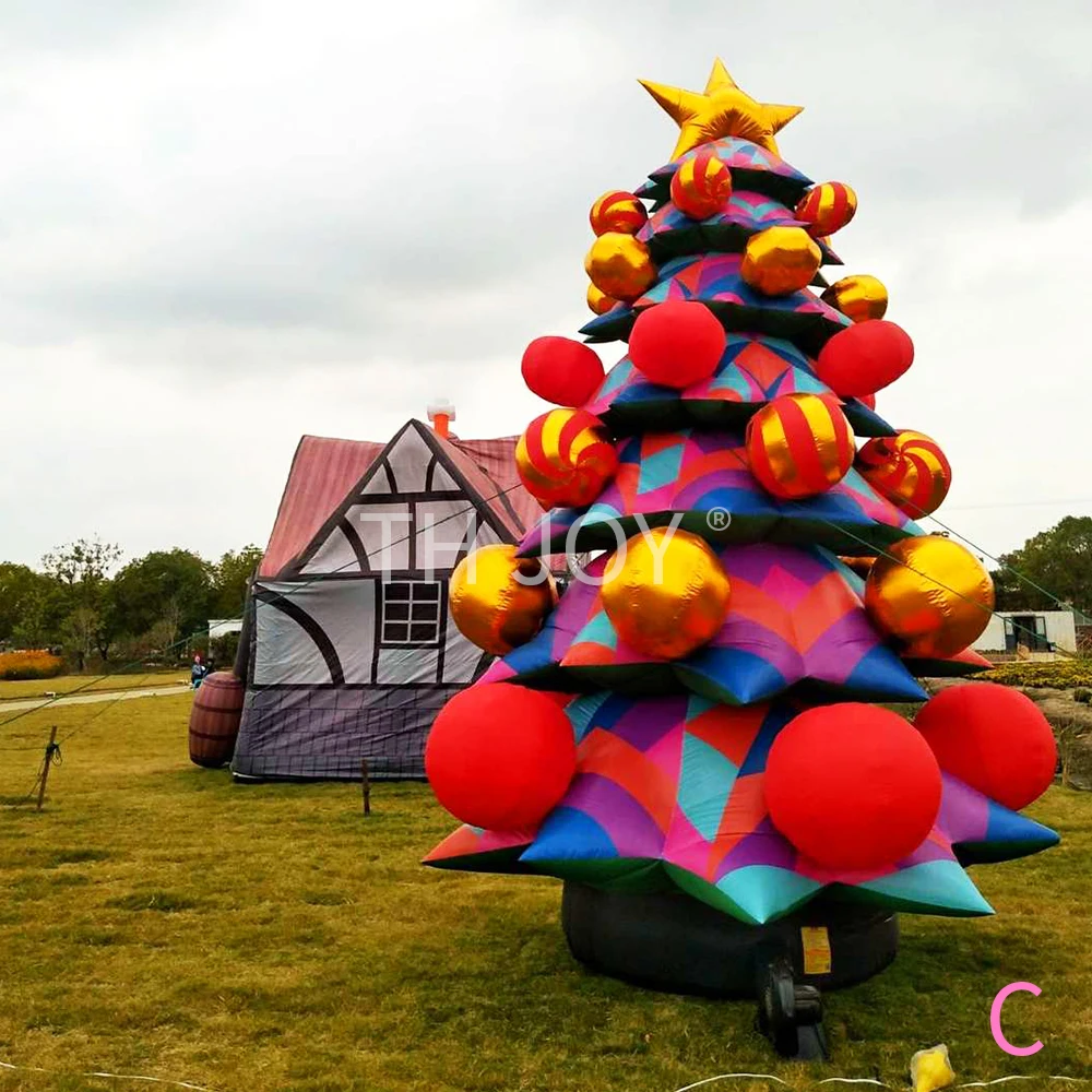 

free air ship, Giant Outdoor Xmas Inflatable Christmas Tree for Mall Holiday Decoration inflatable christmas tree balloon