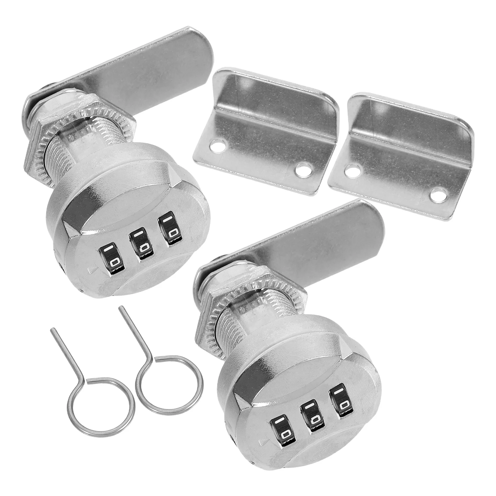 2 مجموعات الميكانيكية قفل بكلمة مرور سبائك الزنك قفل مجمع لخزانة الملفات صندوق البريد أدراج أقفال خزانة للمنزل مكتب