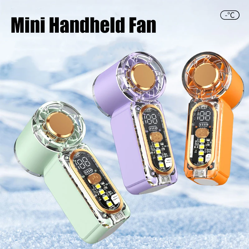 High Speed Turbo Mini Handheld Fan Usb Rechargeable Portable Pocket Blower Powerful Air Cooling For Outdoor Travel