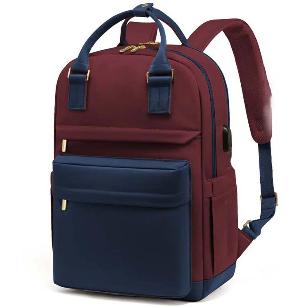 

Oxford Cloth Laptop Backpack Large Capacity 16 inch Large capacity School Bag Waterproof Fixed Webbing Mountaineering Bag
