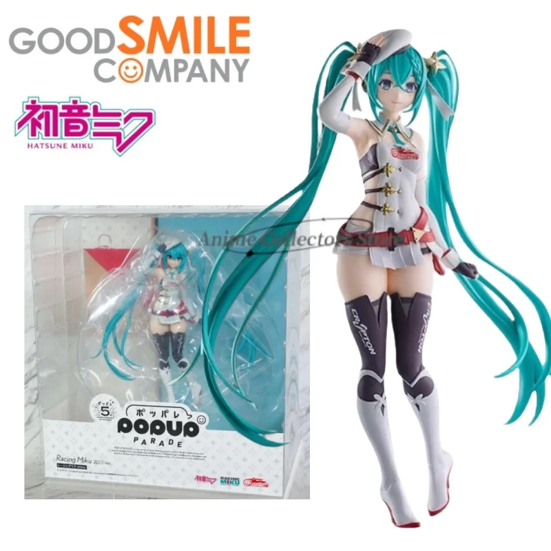 

Original GSC Genuine Good Smile Racing Hatsune Miku Pop Up Parade Racing 2023 Ver 17cm Anime Collections Model Toy Figures Gifts