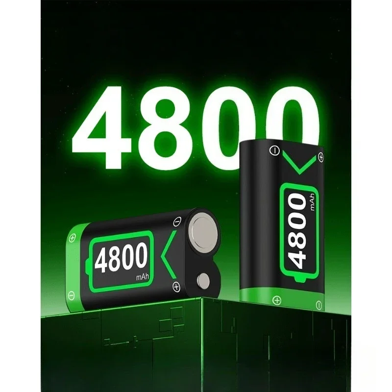 2*4800mAh Rechargable Battery for XBOX One S/X / XBOX Serise X/S XBOX Batteries Pack with Battery Charger