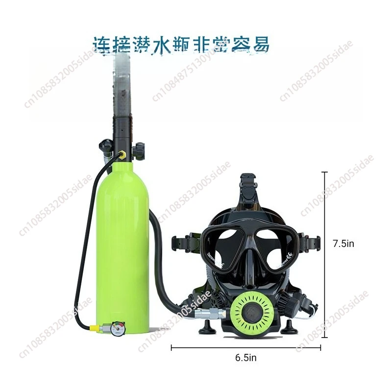 Silicone Full Face Diving Mask Can Be Connected To Underwater Breathing Apparatus Diving Full Face Mask
