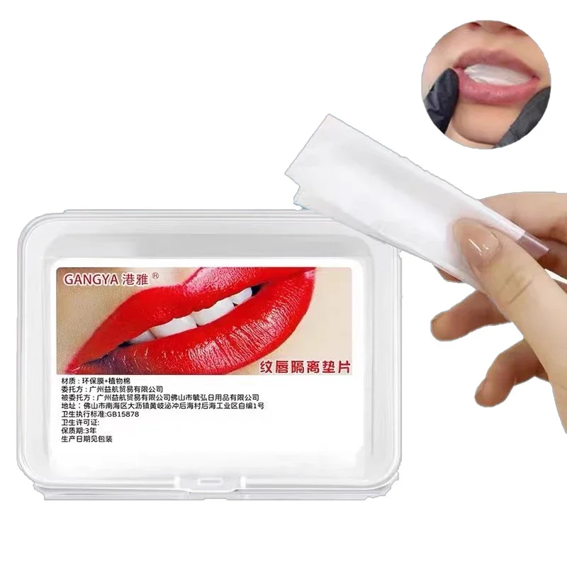 30pcs Microblading Tattooed Lip Oral Isolation Pad Tattoo Lip Disposable Protective Pad Film Permanent Makeup Tattoo Accessor