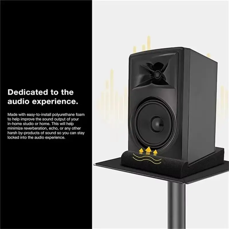 ABMF Acoustic Foam Pads 5 Inches Studio Isolation Speaker Desktop Sponge Blocks Sound Cotton Accessories