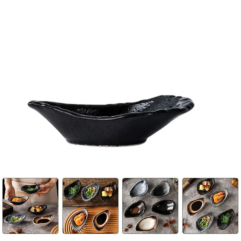 

Изящная керамическая тарелка для соуса, многофункциональная тарелка для соевого соуса и специй для дома и ресторана