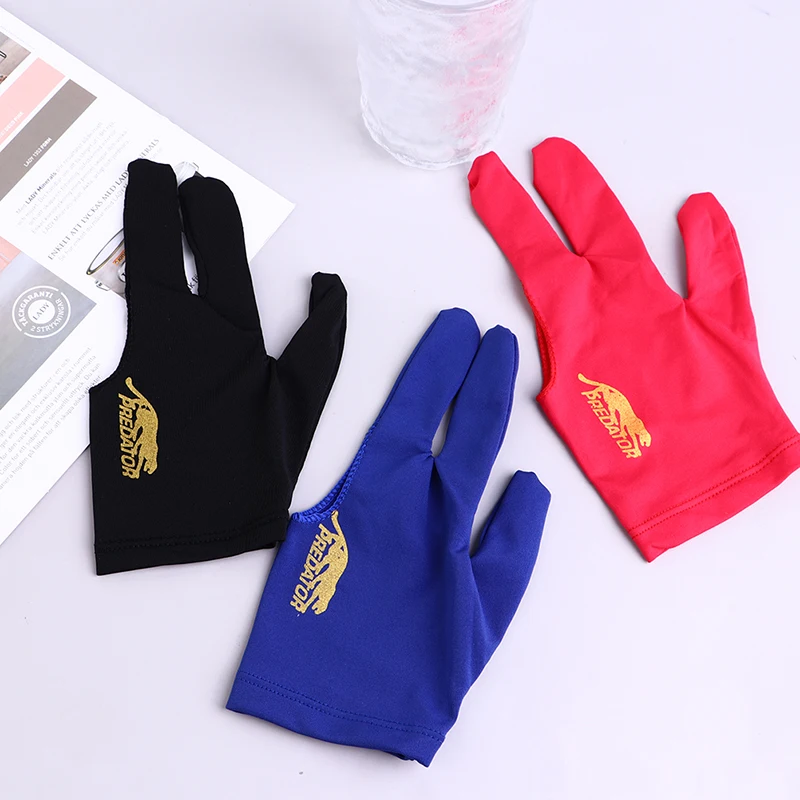 Beginners Practice Three Fingers Snooker Billiard Cue Glove Non-slip Billiard Gloves