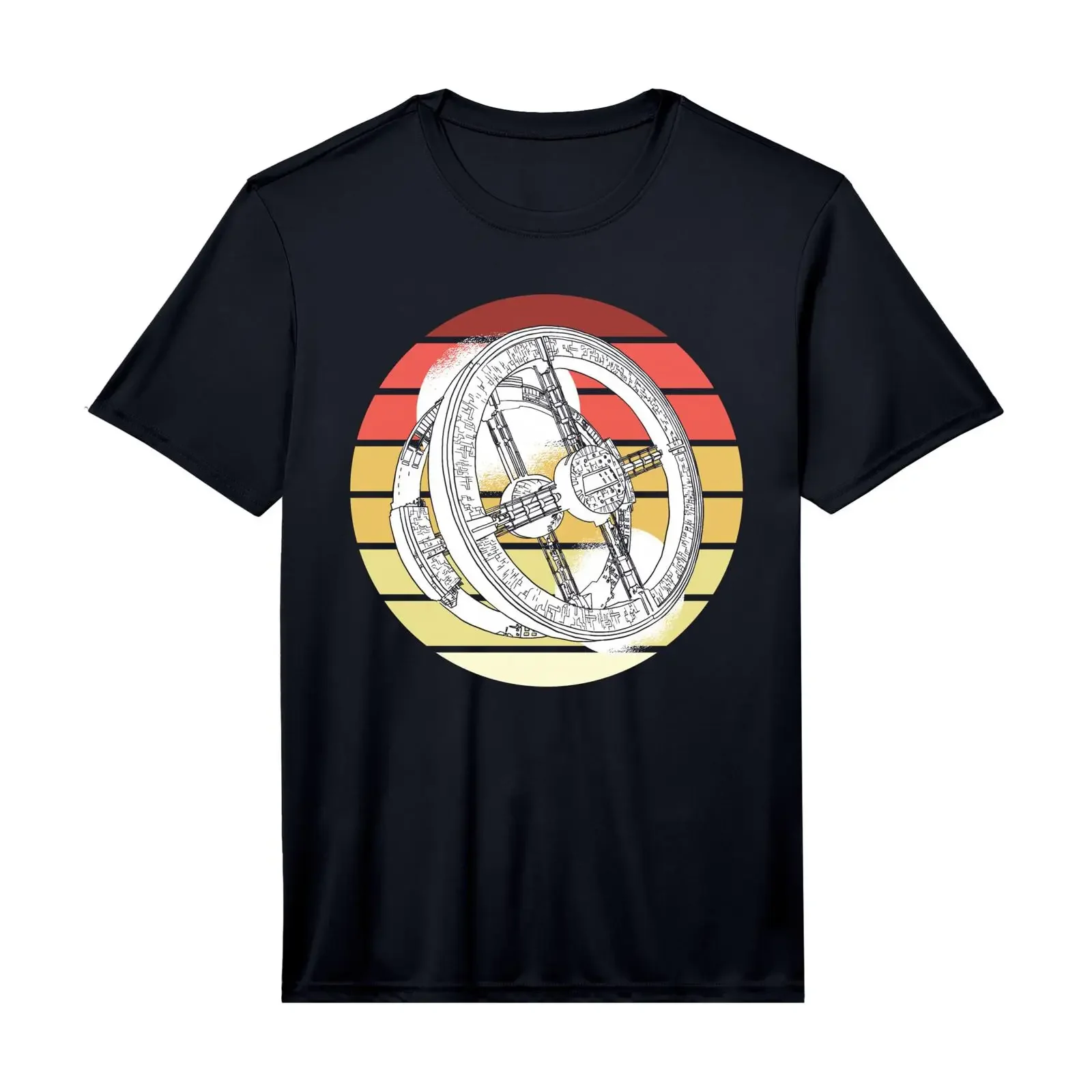 Mens International Space Station Aerospace Engineer Performance T Shirt vintage Washed Breathable Slightly fashion graphic