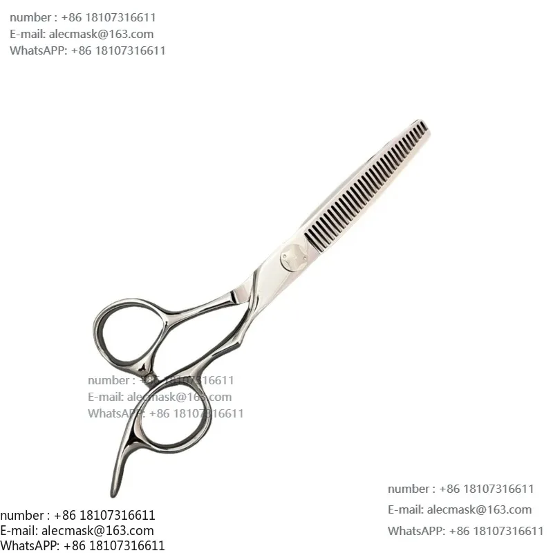 

Hairdressing scissors numerical control haircut V tooth M-6 inches, high screw, tooth