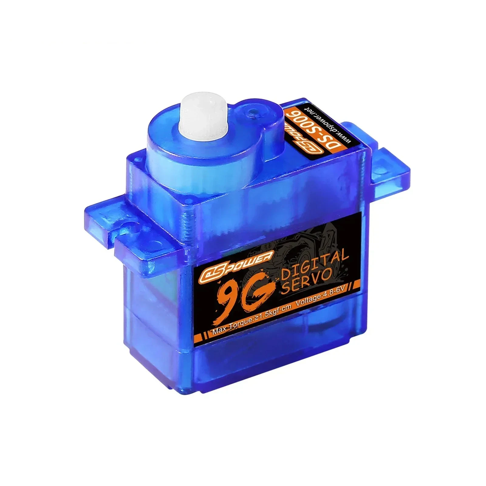 DSpower 9G Waterproof Digital Plastic Gear Servo 1.5kg Torque JR Plug for RC Car FPV Racing Crawler Robot Aircraft Wltoys Axial