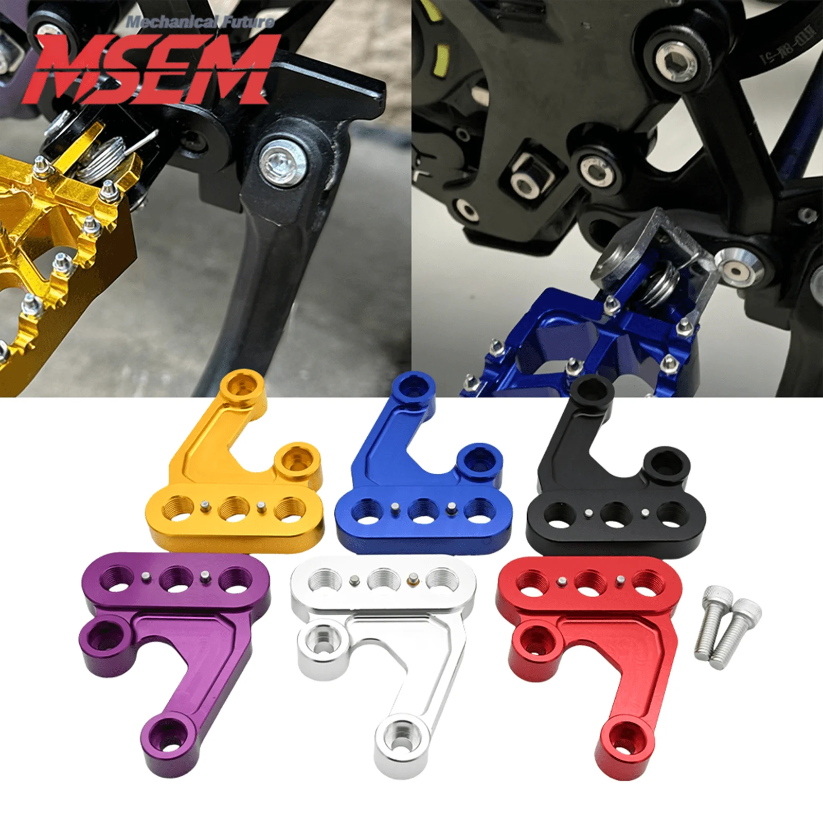 CNC-Fußrastenhalterung Pedalhalterung für Surron Sur-Ron Light Bee X S Segway X160 X260 Elektro-Dirtbike Motocross-Teile